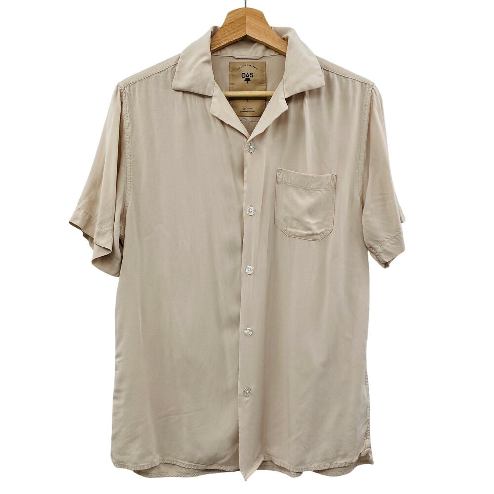 OAS S the cuba shirt in cream